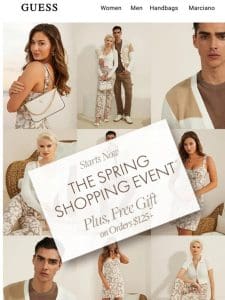 Spring Shopping Event: Start Saving Now
