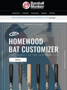 Stand Out with Homewood Custom Wood Bats! ���✨