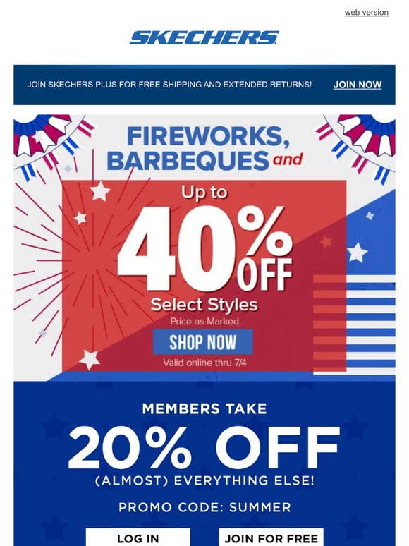 Star-spangled savings are here!