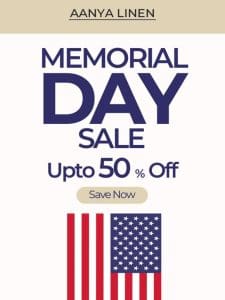 Start Your Summer Right – Memorial Day Sale Begins Now!