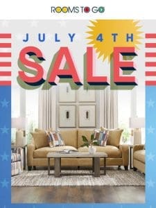 Start your summer with HUGE July 4th savings!