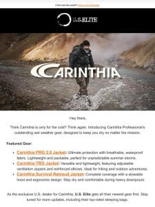 Stay Dry with Carinthia Professional’s Top Wet Weather Gear!
