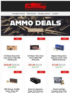 Stay Range Ready With Affordable Handgun Ammo | CCI Blazer Brass 9mm 124gr 1，000rd Case for $240