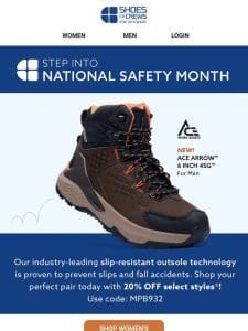 Step Into Safety Month With Slip-Resistant Shoes