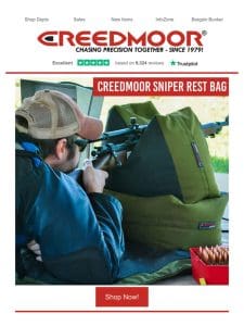 Step Up Your Game with Creedmoor’s Vintage Sniper Rest Bag!