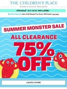 *Store-Only Deal* 75% OFF Clearance