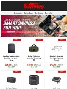 Store Your Gear! | GunMag Snapsafe Lock Box for $22