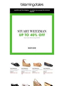 Stuart Weitzman: Up to 40% off