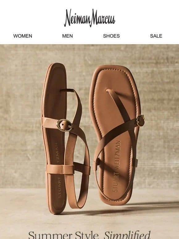 Stuart Weitzman’s barely there sandals