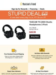 Stupid Deal of the Day now available!