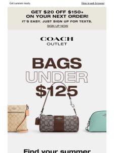 Style Up Summer. Grab Bags Under $125