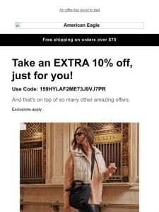 Styles you viewed are on sale + take an extra 10% off