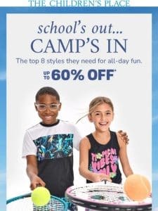 Summer Camp Picks: Now Up to 60% OFF  ️