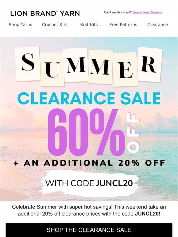 Summer Clearance Event!