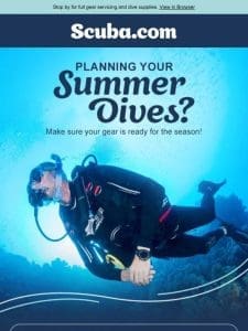 Summer Dive Prep Starts Now!