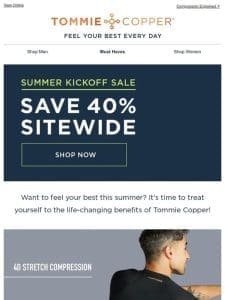 Summer Kickoff Sale ?? Save 40% Sitewide