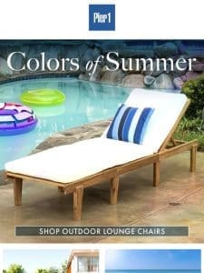 Summer Relaxation with Lounge Chairs & Side Tables