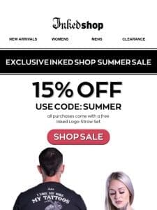 Summer Sale: 15% Off & Free Gift Inside!