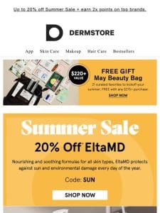 Summer Sale: 20% off EltaMD to upgrade your summer routine