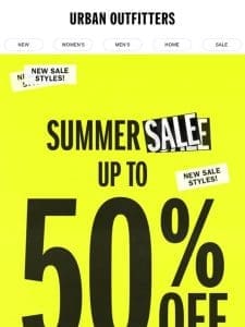 Summer Sale ☀️ Up to 50% Off