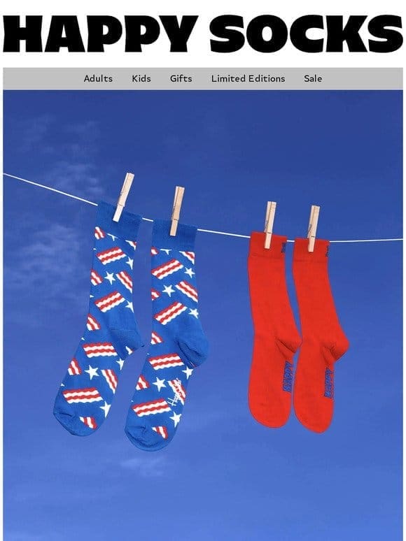 Summer Socks for the 4th of July