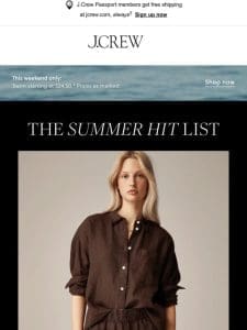 Summer’s top seven must-haves