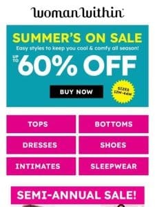 Sunshine and Savings: up to 60% off!