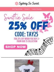 Swiftie Sale 25% Off! + New Items Added to the $12 Sale