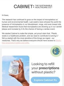 Switch to Microplastic-Free Prescription Bottles