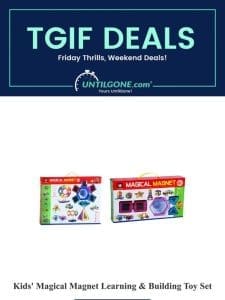 TGIF Deals – 84% OFF Kids’ Magical Magnet Learning & Building Toy Set