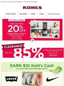 THIS JUST IN   Earn Kohl’s Cash on summer styles for the family!