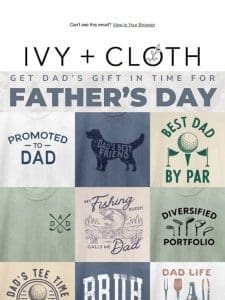 TODAY is the LAST DAY to order Father’s Day!