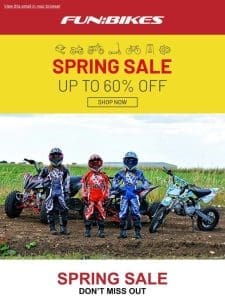 Take advantage of Our Spring Sale Discounts!