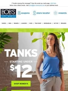 Tanks Starting Under $12