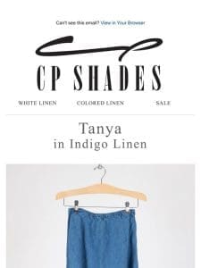 Tanya in Indigo Linen