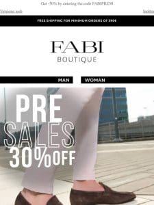 The Fabi Pre Sales!