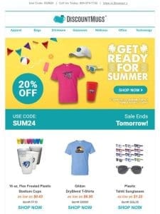 The Heat is On: Save 20% on Summer Products