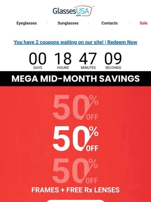 ?? The MEGA MID-MONTH SAVINGS event is on!