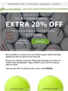The Open Championship Extra 20% Off Titleist Ends Soon