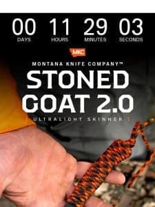 The Stoned Goat 2.0 in Carbon Steel Drops TONIGHT!