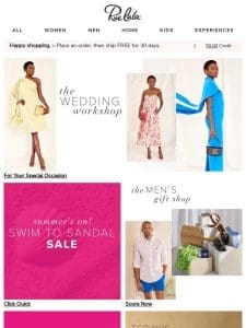 The Wedding Workshop ? Swimwear to Sandal Savings