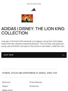 The adidas | Disney: The Lion King collection is here