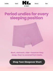 The best position for sleeping on your period ?