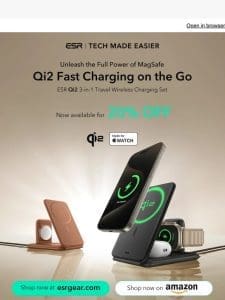 The new Qi-2 3-in-1 wireless charging set is here ⚡️