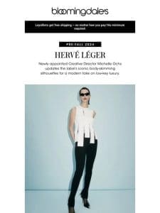 The new look of Herve Leger