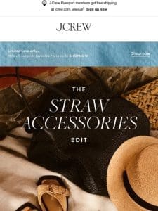 The straw accessories edit