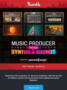 The ultimate software synth bundle is here ?