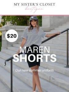 These ($20) shorts， all summer long! ??