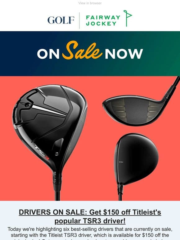 These best-selling drivers are on sale!