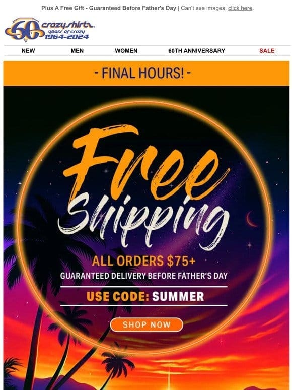 This Is It ⌛ Free Shipping Final Hours!